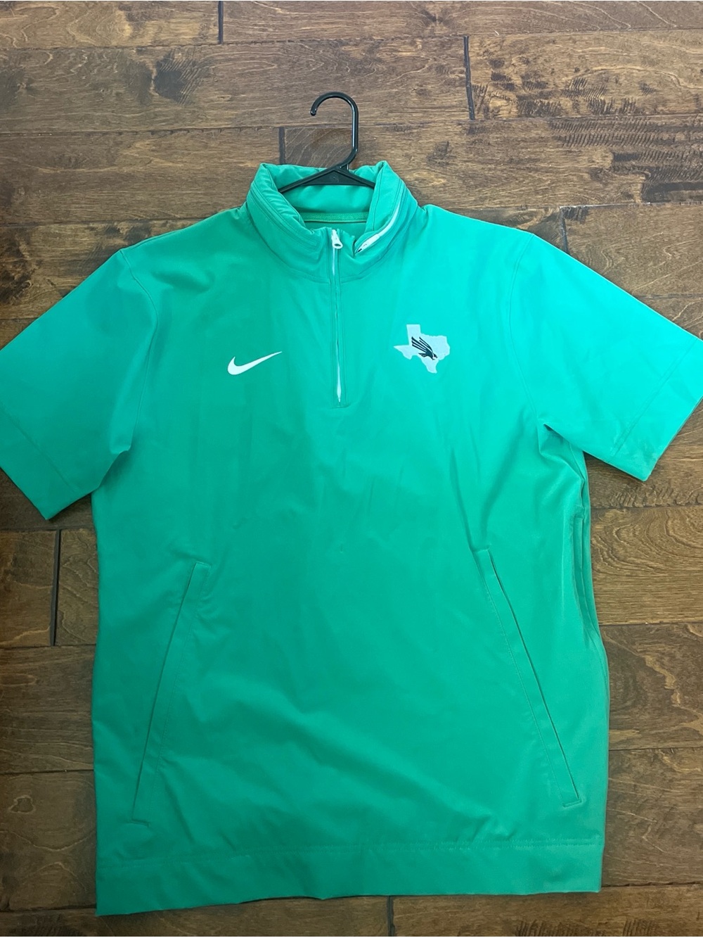 Nike Teal Short-Sleeve Quarter-Zip Pullover